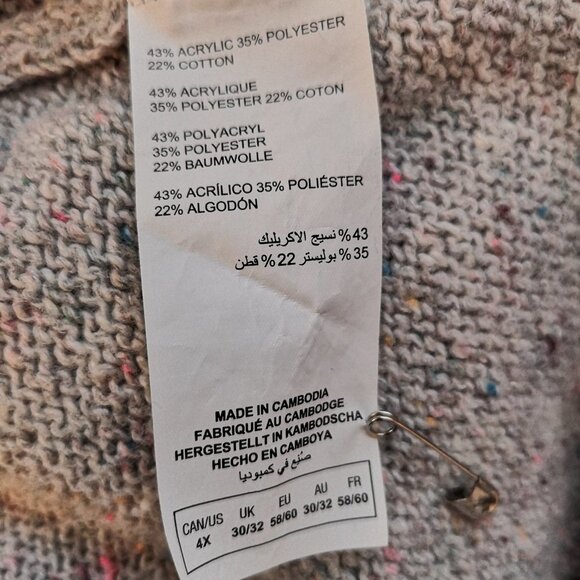 A Mtl 1980 Ladies Cowl Neck Long Sleeve Loose Fit Sweater / Tunic - Picture 4 of 7